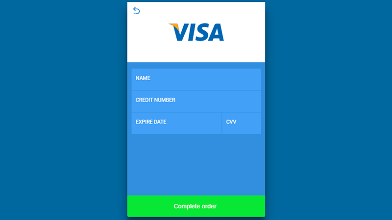 Demo Image: Credit Card Payment