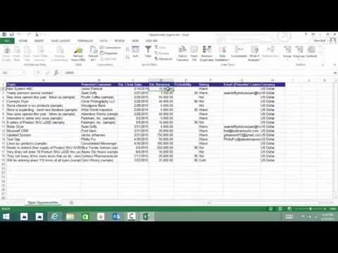 Export Microsoft Dynamics CRM 2015 Data to Excel
