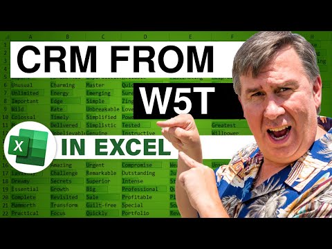CRM in Excel with W5T - Learn Excel Podcast 1944
