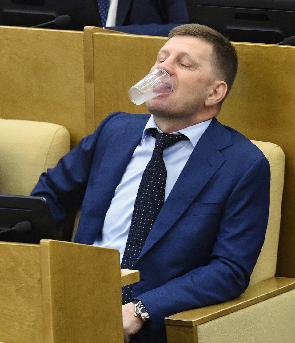 Сергей Фургал на заседании Государственной думы в сентябре 2017-го. Фото: Дмитрий Духанин/Коммерсантъ 